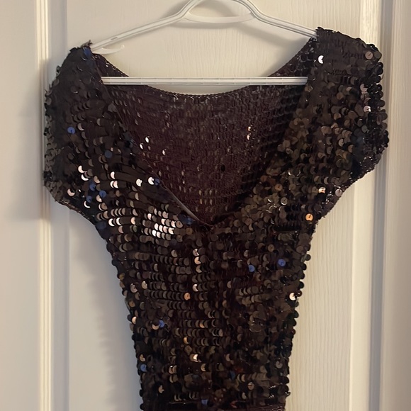 French Connection purple sequin mini dress - Picture 4 of 5